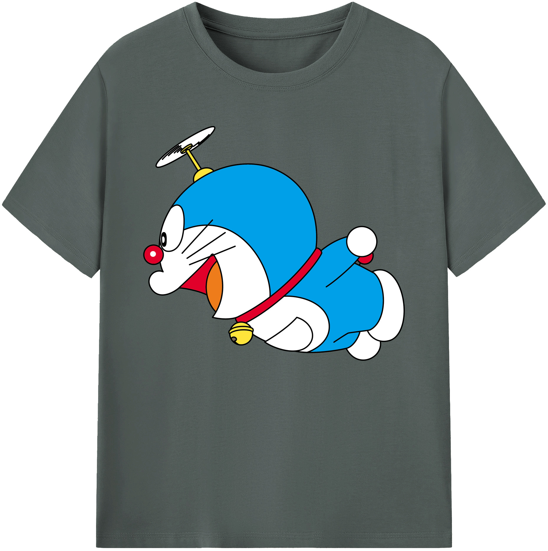 （画像用） ドラえもん Doraemon 綿100％ メンズ半袖Tシャツ｜肌触りやわらか＆通気性
